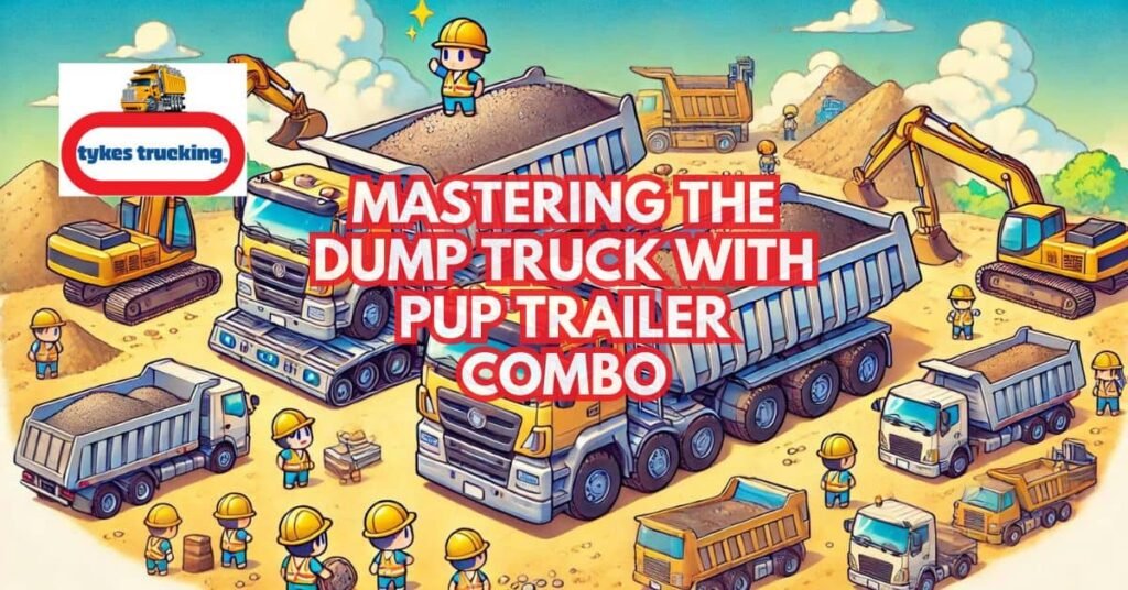Dump Truck and Pup Trailer Combo