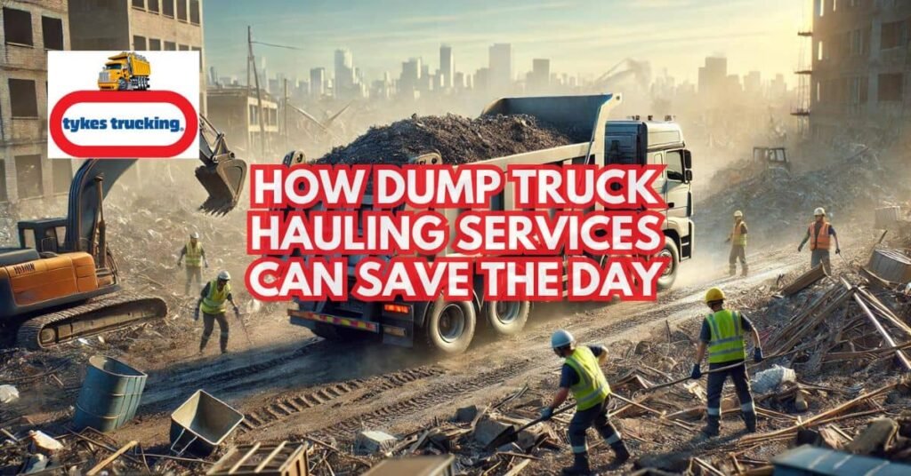 How Dump Truck Hauling Services Can Save the Day