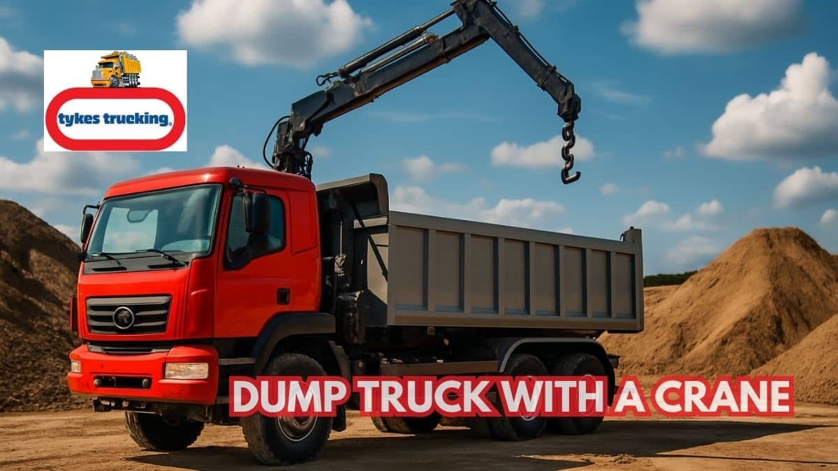 Dump Truck With a Crane